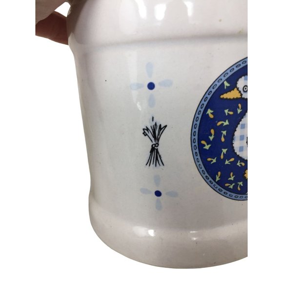 Vintage Ceramic Country Style Kitchen Utensil Holder says "Connie's Kitchen" - Picture 4 of 13